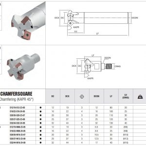 CHAMFERSQUARE NT-CHS45 D20/30-S20-Z3-07